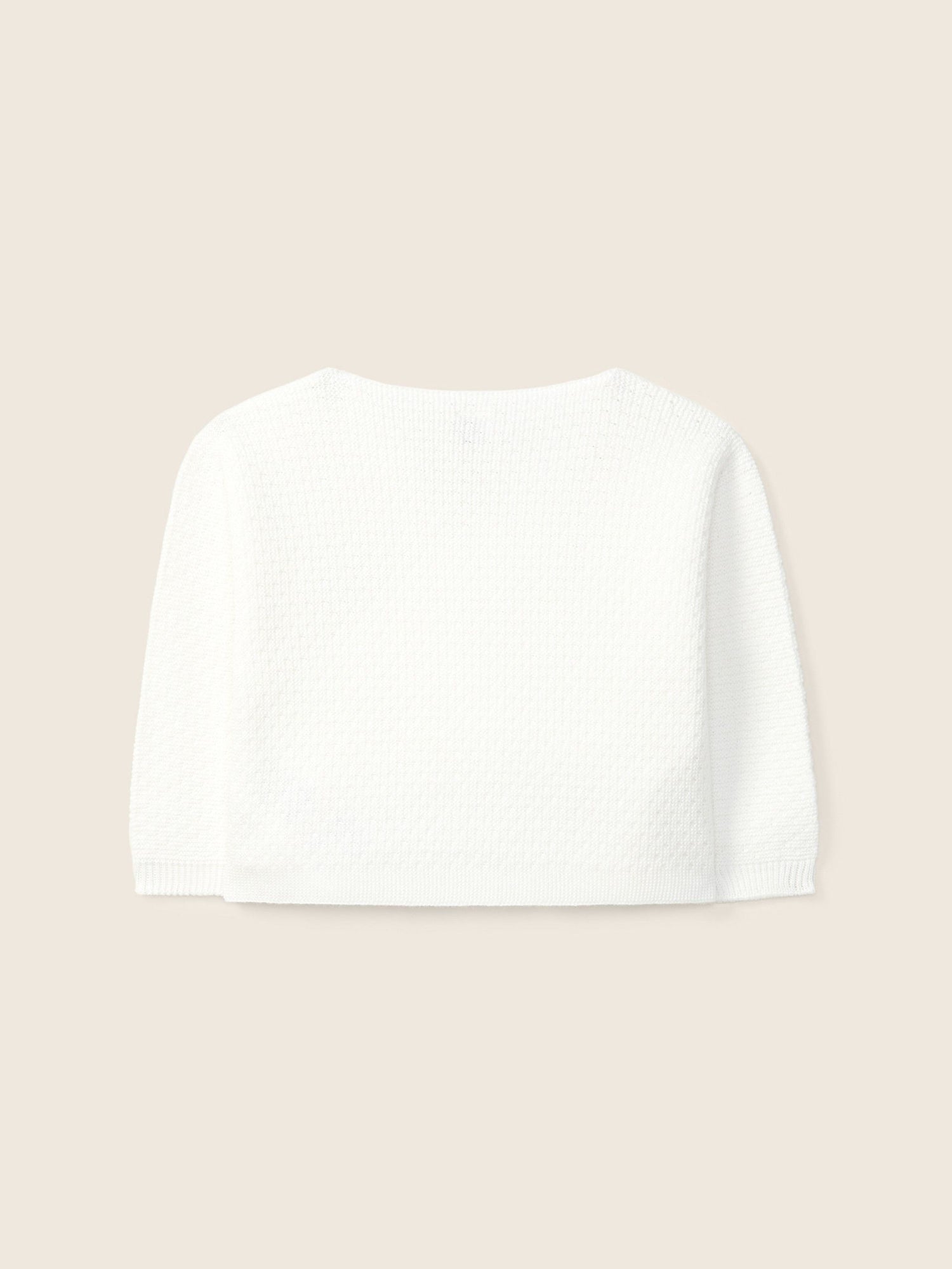 Gilet croisé tricoté en coton biologique