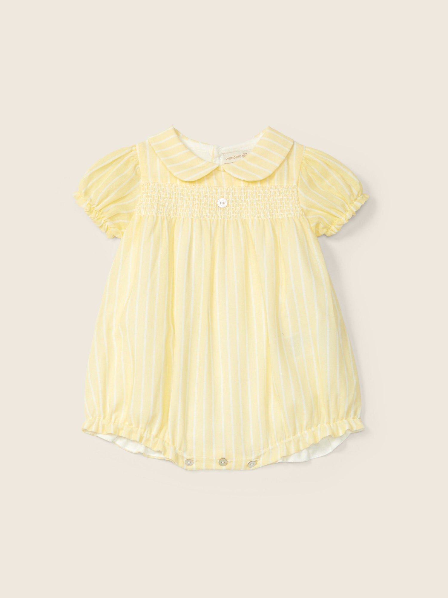 Combishort en coton à rayures