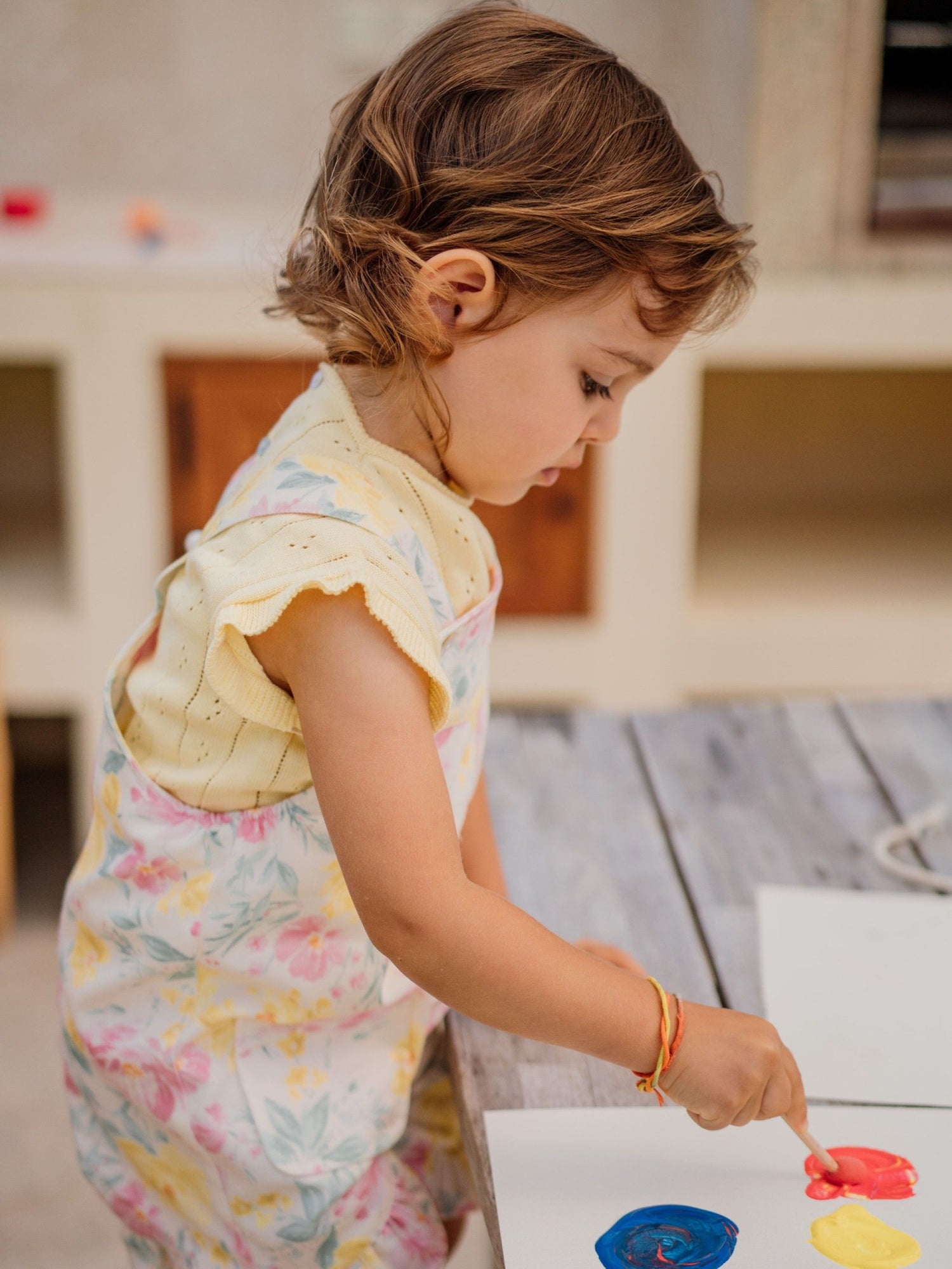 Combinaison courte à fleurs aquarelle
