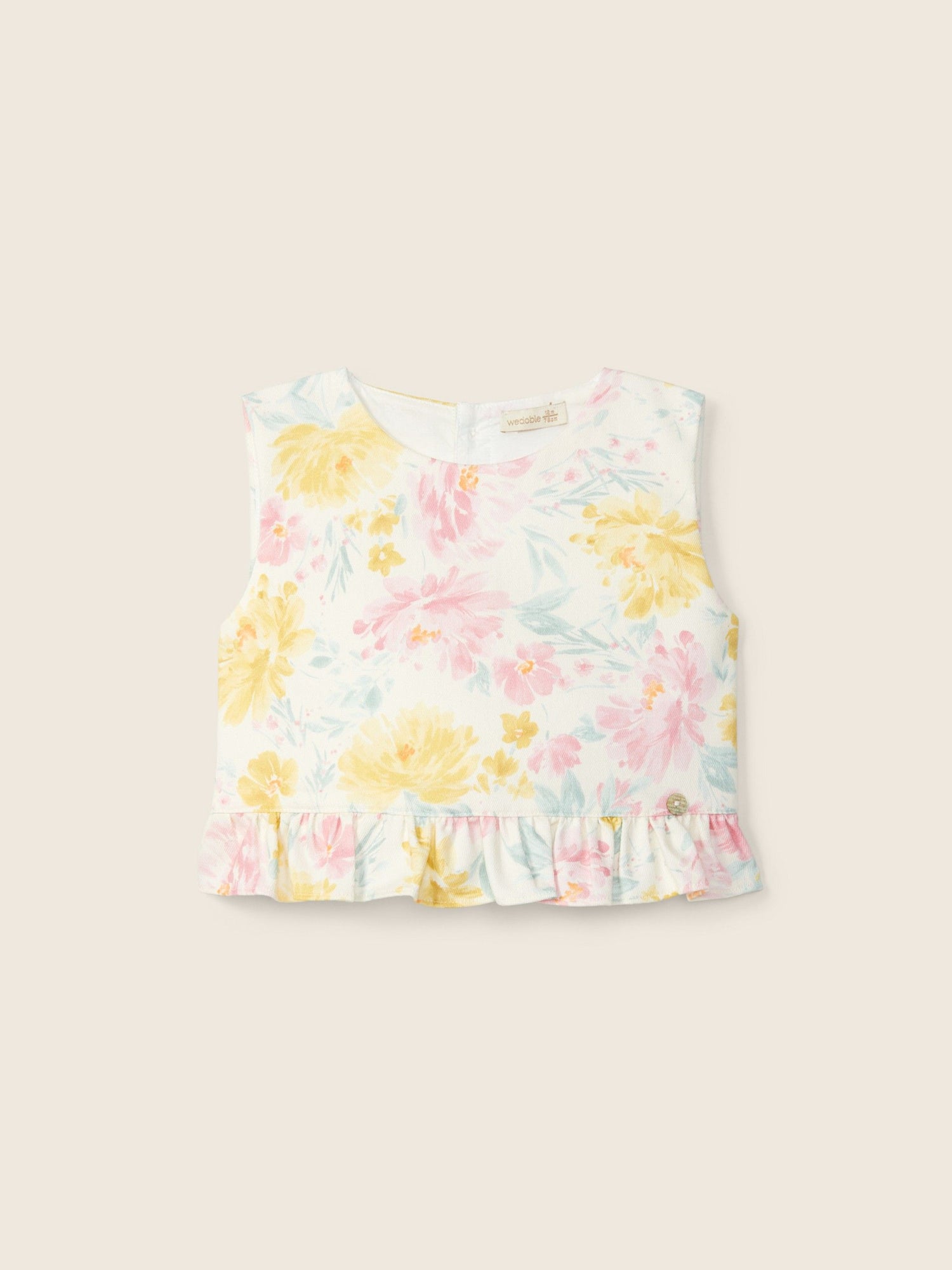 Blouse à fleurs aquarelle