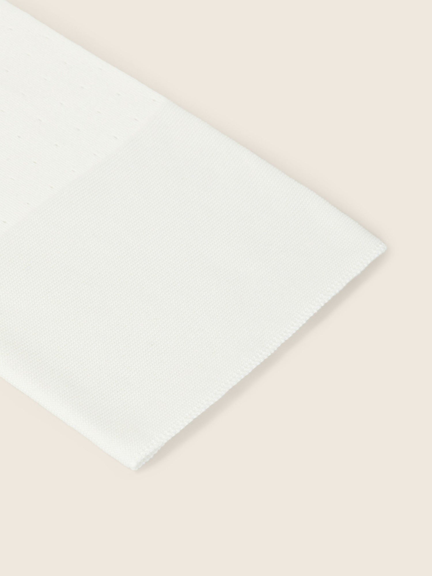 Couverture tricotée en coton biologique