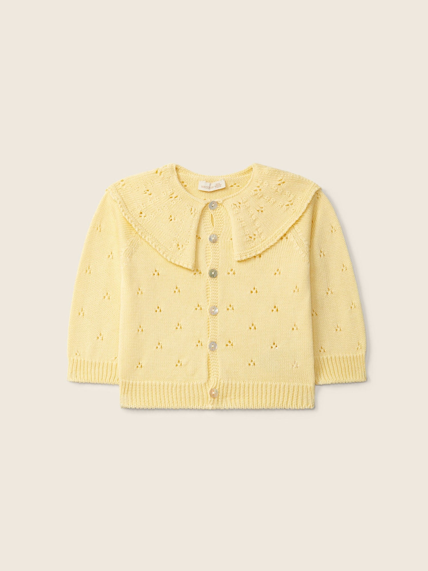 Gilet tricoté en coton biologique