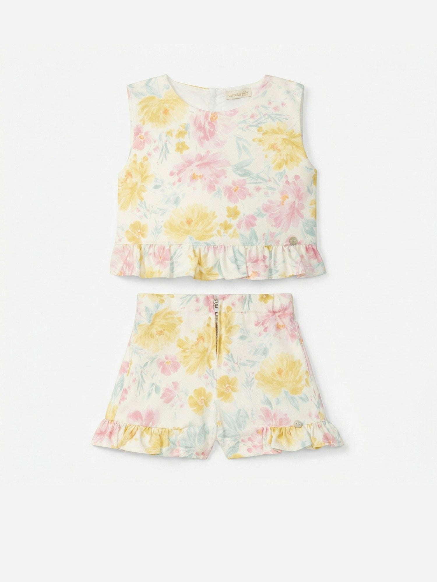 Short à fleurs aquarelle
