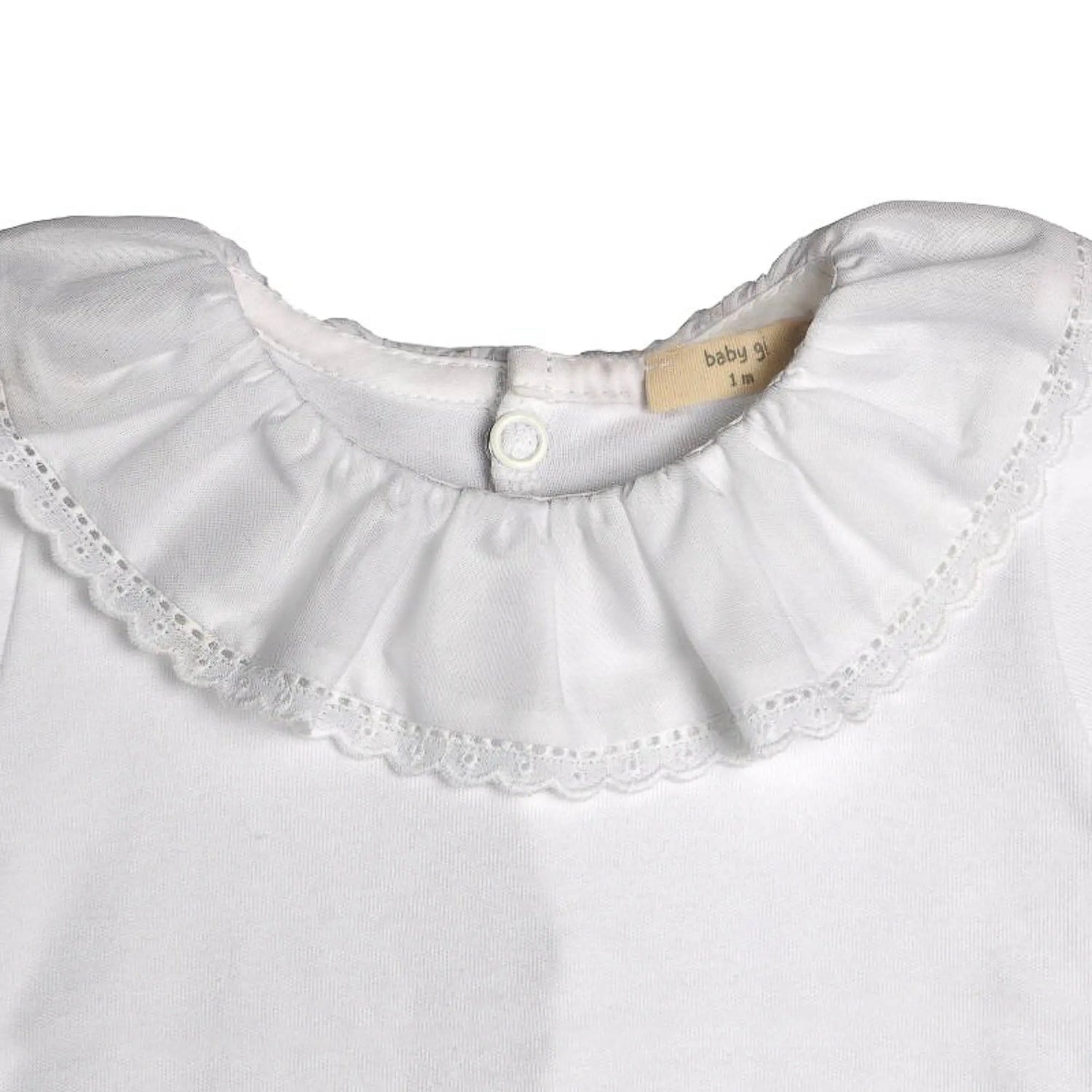 Body avec col et détail en broderie anglaise