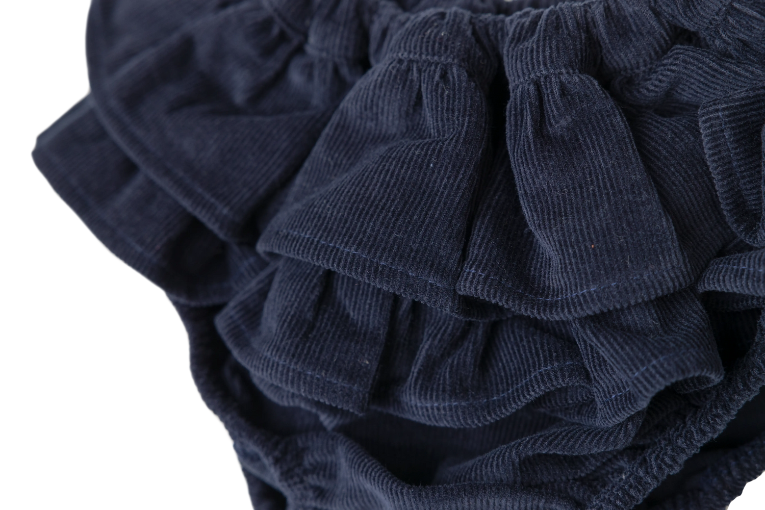 Bloomer avec volants en velours côtelé