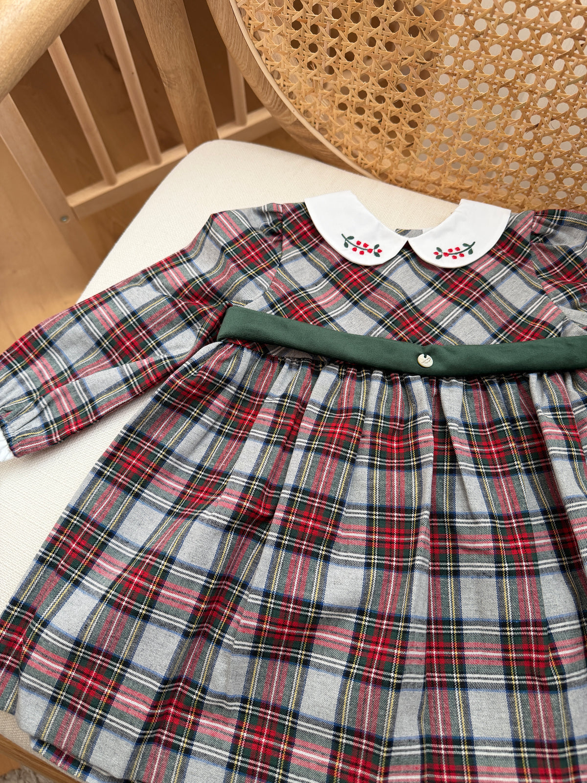 Robe de Noël à carreaux