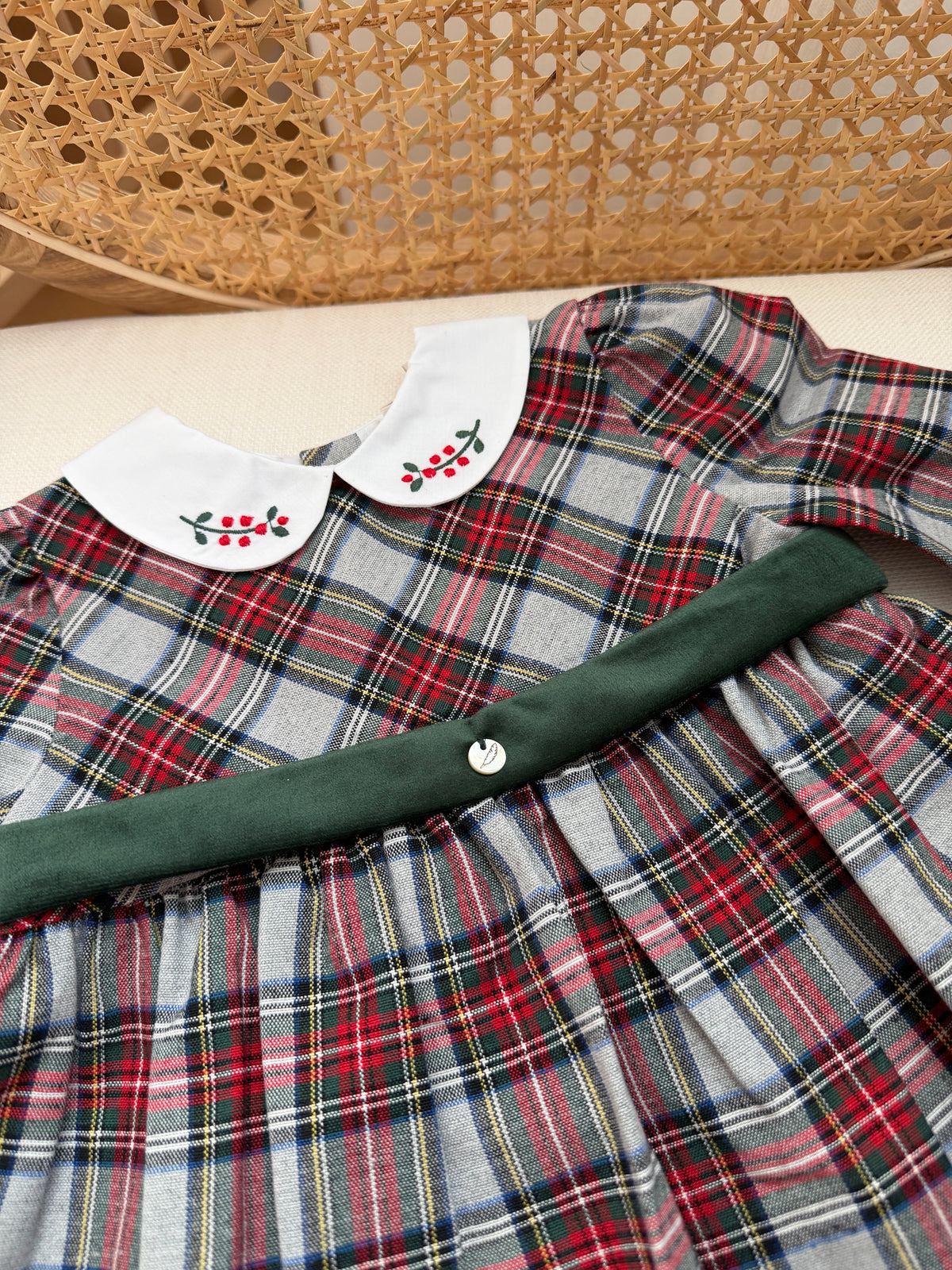 Robe de Noël à carreaux