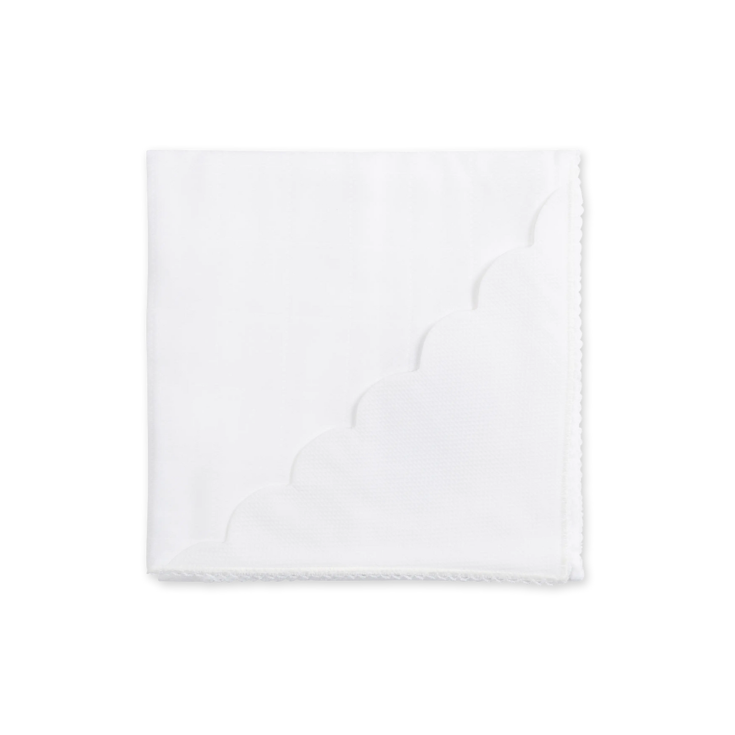 Lange en mousseline de coton avec finition piquée 67x67