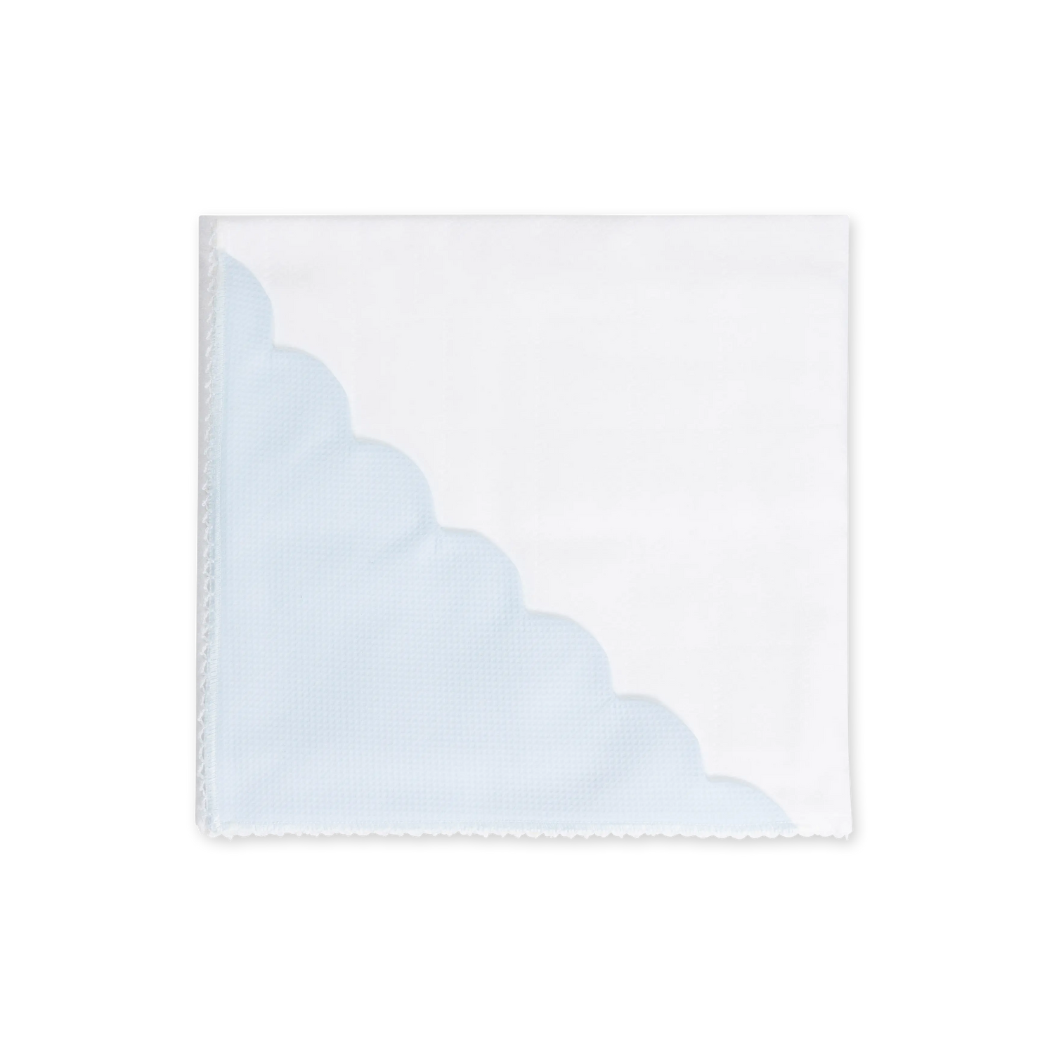 Lange en mousseline de coton avec finition piquée 67x67