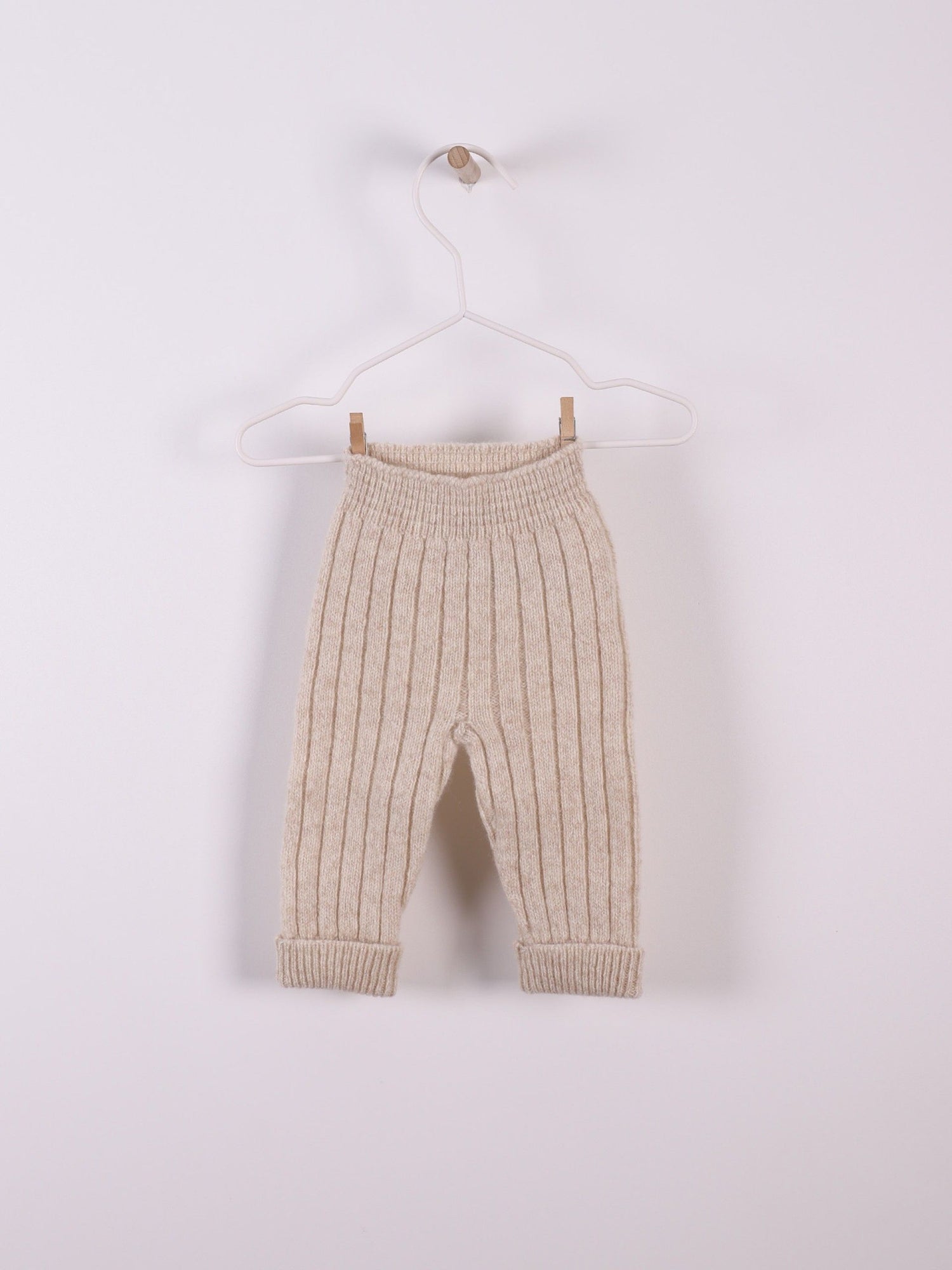 Pantalon tricoté en laine mérinos