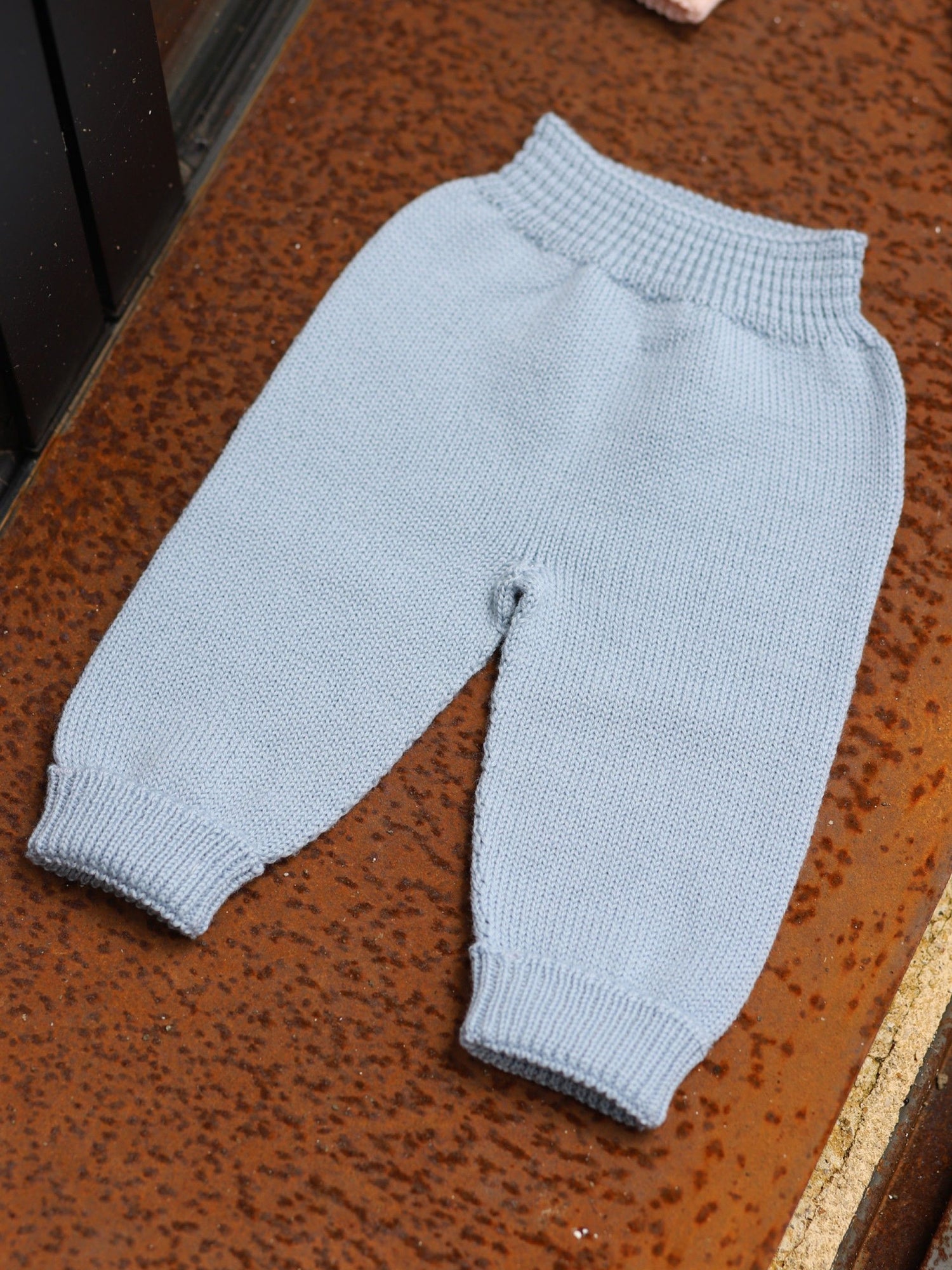 Pantalon tricoté en laine mérinos